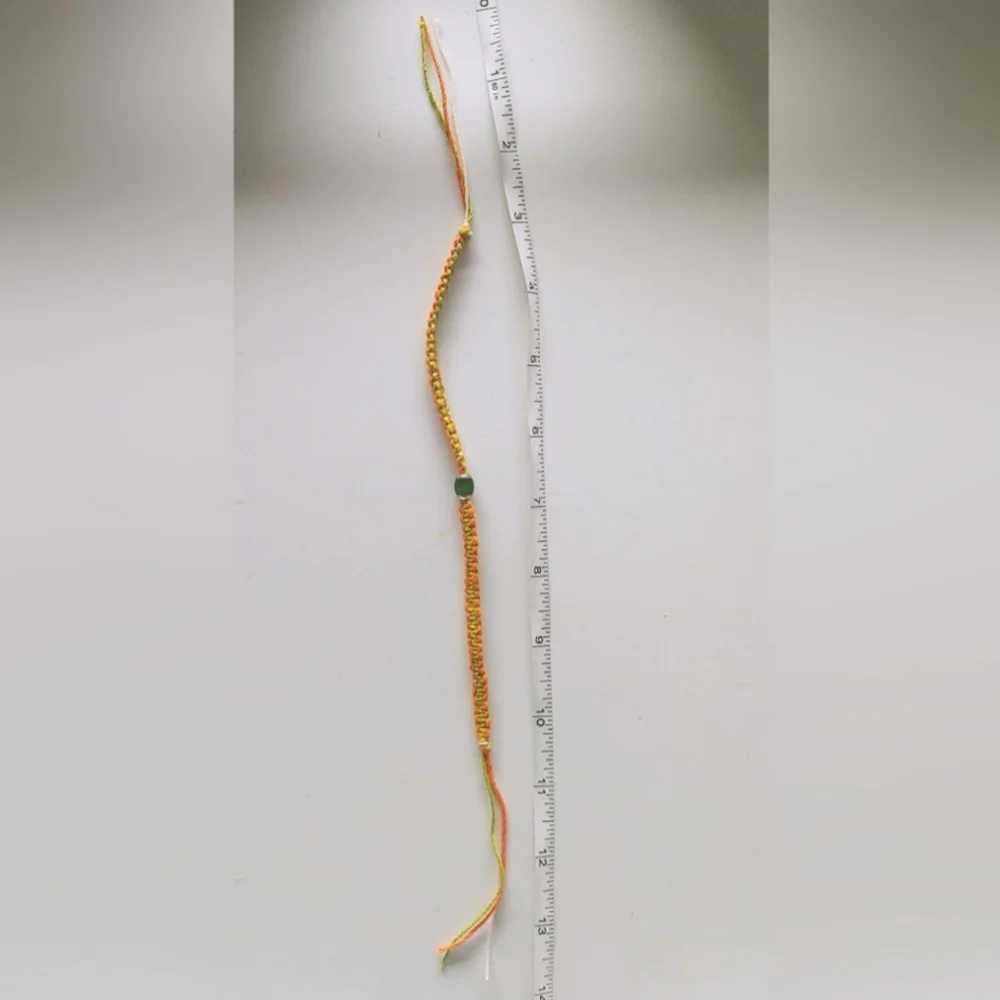 BOGO FREE! HANDMADE Orange and Green Mood Stone Bracelet - Picture 4 of 5